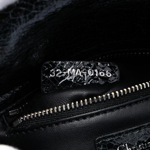 Pre-Loved Dior Mini Deerskin Ceramic Effect Jeweled Swan Lady Dior - Picture 6 of 7